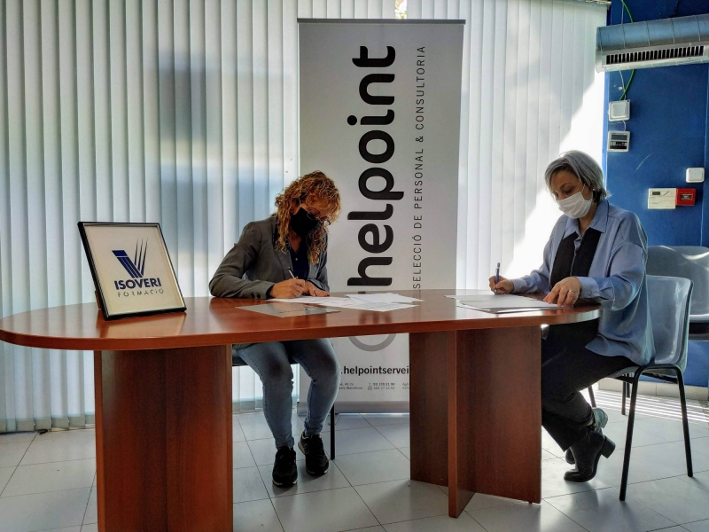 HELPOINT SERVEIS firma acuerdo con ISOVERI FORMACIÓ